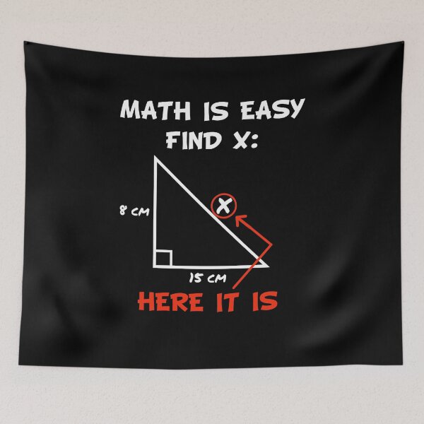 Item preview, Math Is Easy Funny Mathematician designed and sold by AwesomeWorld1.