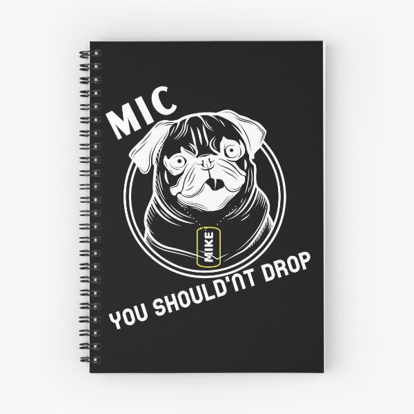Artikelvorschau, Mic Drop Mops entworfen und verkauft von THE PUNCHLINE FACTORY.