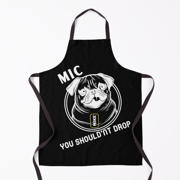Item preview, Mic Drop Pug designed and sold by THE PUNCHLINE FACTORY.