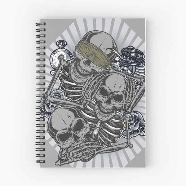 Item preview, See No Evil, Hear No Evil Speak No Evil Skulls And Bones designed and sold by Dead-Famous.