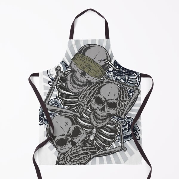 Item preview, See No Evil, Hear No Evil Speak No Evil Skulls And Bones designed and sold by Dead-Famous.
