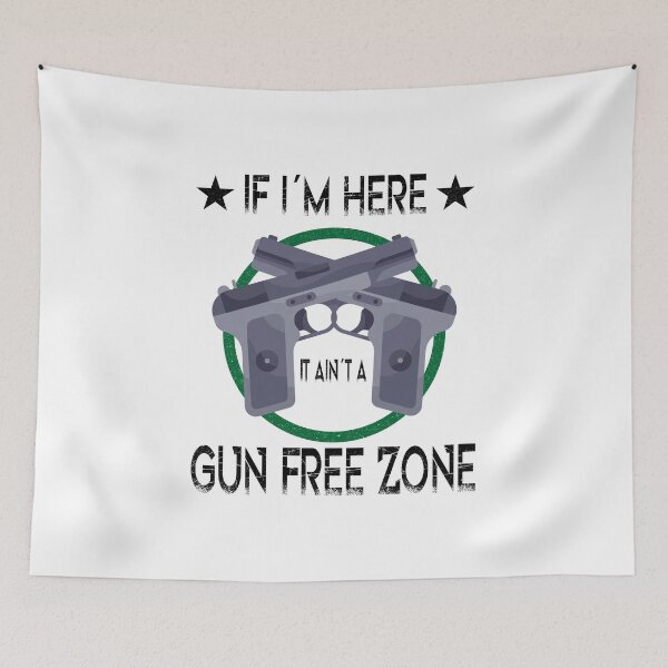 Item preview, GUN RIGHTS / GUN LOVER / 2ND AMENDMENT : no Gun Free Zone designed and sold by AndreasMei.