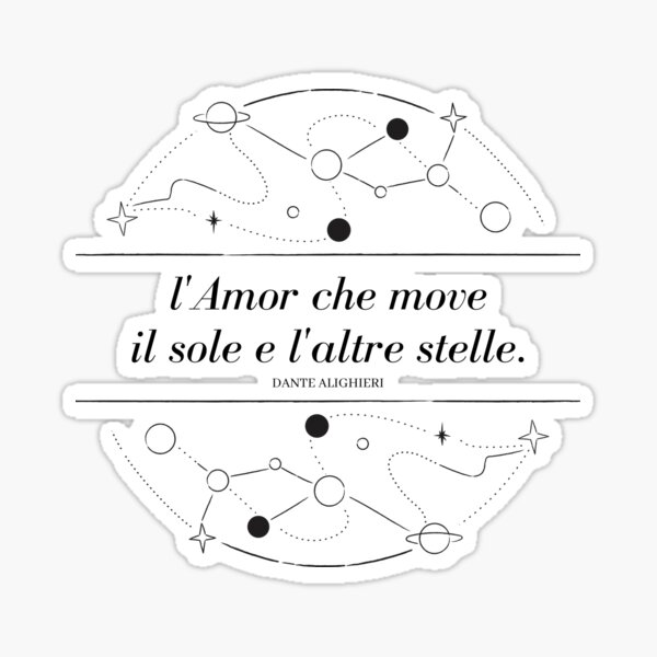 Item preview, Last quote from Dante's Divina Commedia about love. designed and sold by bubblysara.