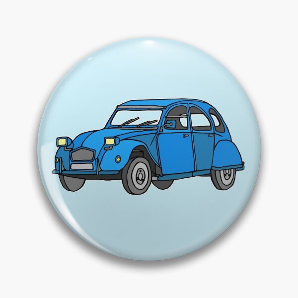 Item preview, Blue 2CV (deux chevaux) car designed and sold by Berlin-T-Shirt.