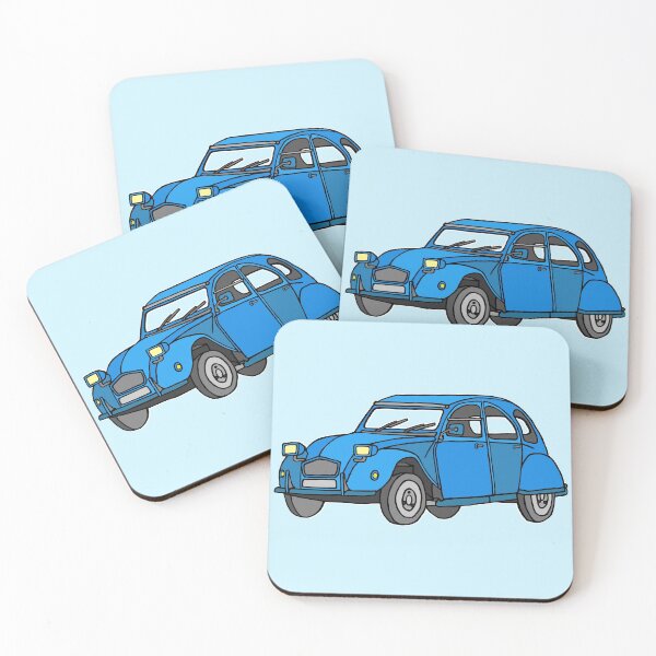 Item preview, Blue 2CV (deux chevaux) car designed and sold by Berlin-T-Shirt.
