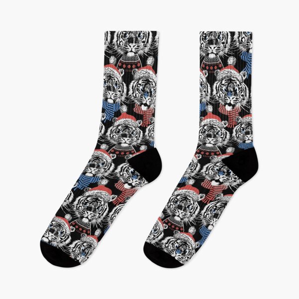 Item preview, Tigers in Santa hat 2022 designed and sold by Marina Smorodinskaya.