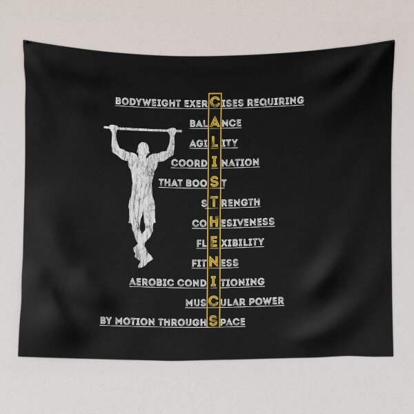 Item preview, Calisthenics Bodyweight Training I Muscle Up Human Flag  designed and sold by ShirtGalaxy.