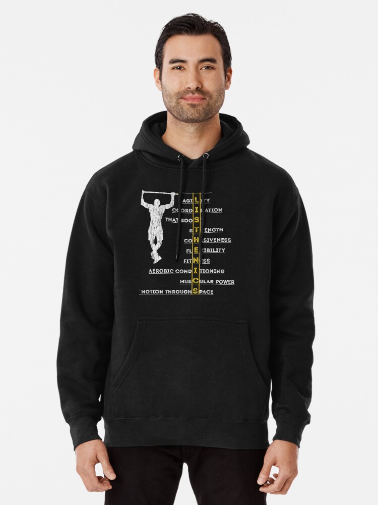 Calisthenics Bodyweight Training I Muscle Up Human Flag Pullover Hoodie by ShirtGalaxy Redbubble