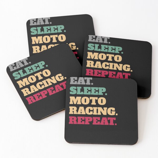 Item preview, Eat Sleep Motorcycle Racing Repeat designed and sold by Salvadax.