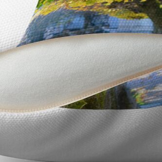 Alternate view of Autumn Sun, Salzburg Throw Pillow