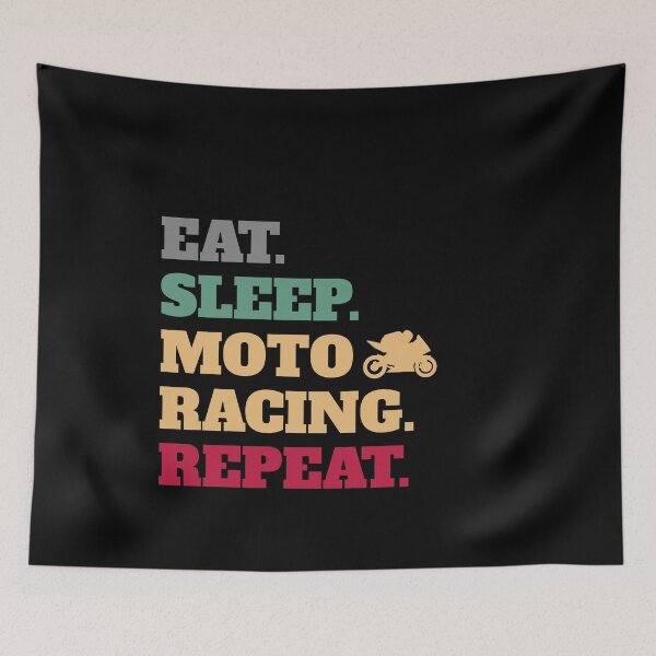Item preview, Eat Sleep Moto Racing Repeat Gear designed and sold by Salvadax.