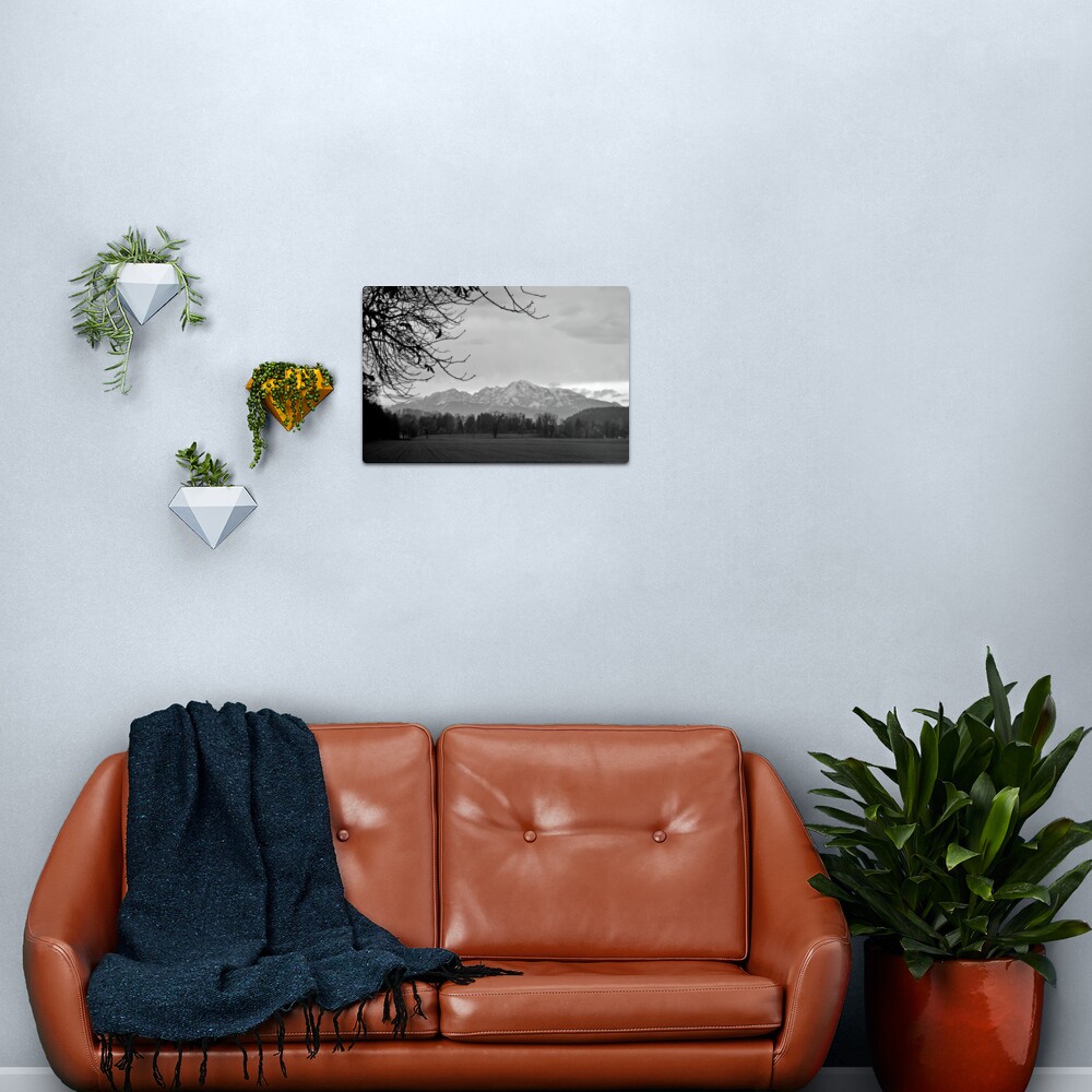 Autumn View of the Alps Metal Print