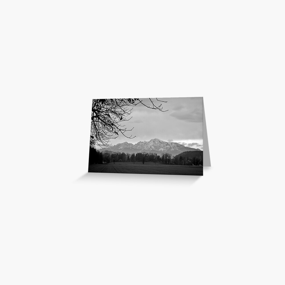 Autumn View of the Alps Greeting Card