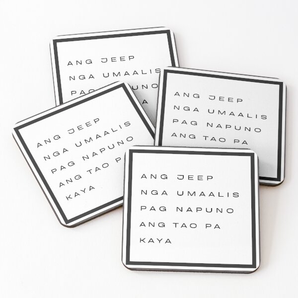 Item preview, Funny or Painful Filipino Hugot Line - Jeep  designed and sold by RaymundLeslie.