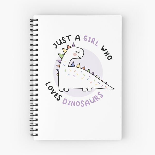 Item preview, Pastel Coloured Dino - Just A Girl Who Loves Dinosaurs Quote designed and sold by Fotografille.