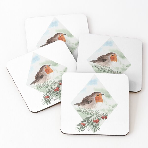 Item preview, Robin watercolor designed and sold by NvH-Art.