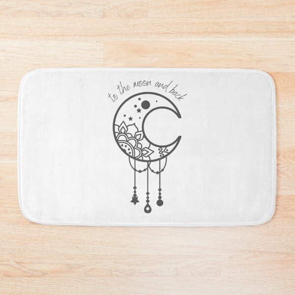 Item preview, To the Moon and Back Cute Boho Moon designed and sold by Nathalie Aynié.