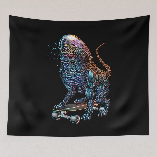 Item preview, Alien dog surf skate designed and sold by Winya.