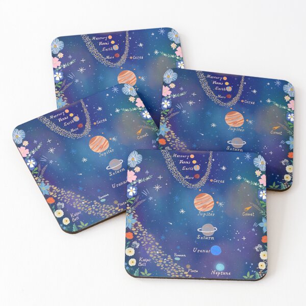 Item preview, Our Solar System with Flowers designed and sold by taika tori.
