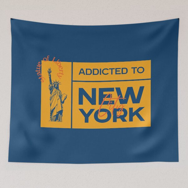 Item preview, Addicted to New York - Black | Statue of Liberty | NYC | USA designed and sold by Exertion.