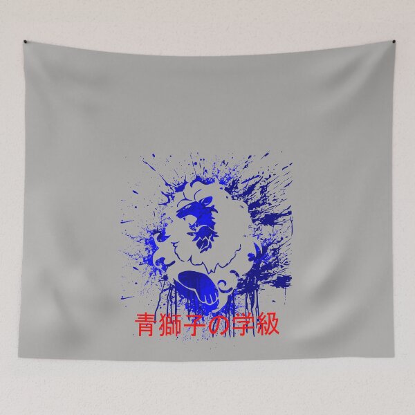 Item preview, Blue Lions  -  Splatter Design - Japanese Aesthetic designed and sold by jacob-jendrey.