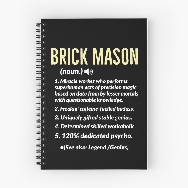 Item preview, Brick Mason Definition Gift designed and sold by Luna1Shop.