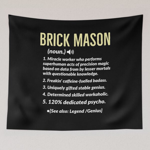 Item preview, Brick Mason Definition Gift designed and sold by Luna1Shop.