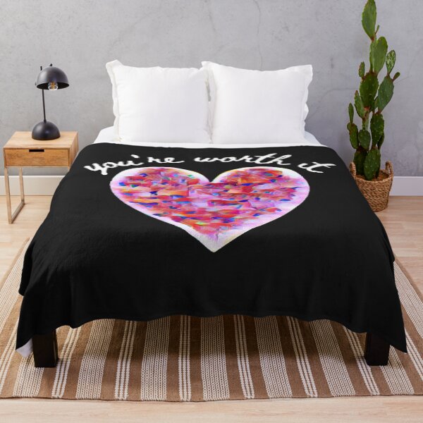 Item preview, You're Worth It Heart designed and sold by DesignsofNote.
