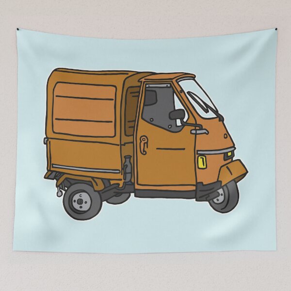 Item preview, Tricycle van, brown threewheeler designed and sold by Berlin-T-Shirt.