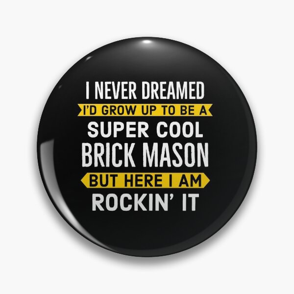 Item preview, Super Cool Brick Mason designed and sold by Luna1Shop.