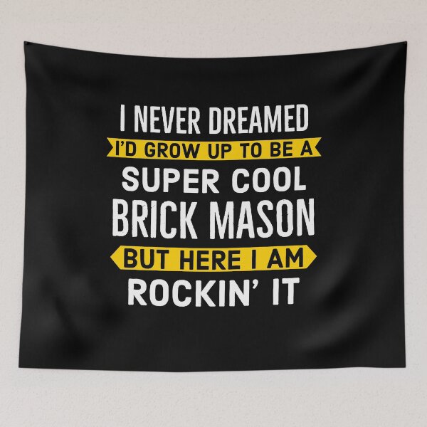 Item preview, Super Cool Brick Mason designed and sold by Luna1Shop.