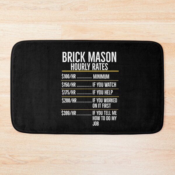 Item preview, Brick Mason Hourly Rates designed and sold by Luna1Shop.