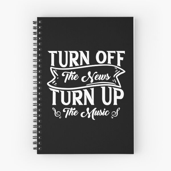 Item preview, Turn Off The News Turn Up The Music Relaxation Anti Anxiety designed and sold by wackodesign.