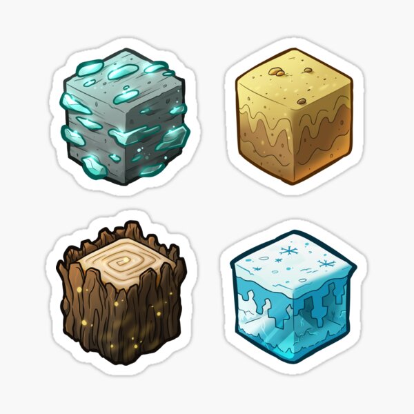 Diamond Minecraft Stickers Redbubble - roblox dantdm pizza factory tycoon making diamond pizza