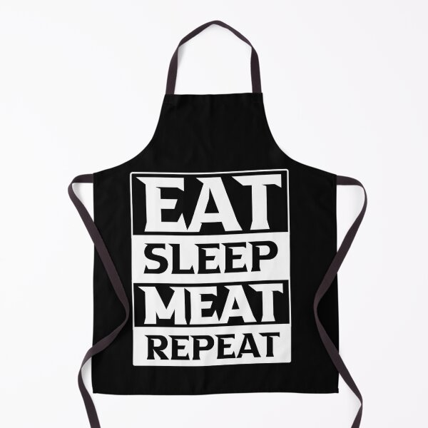 Item preview, Eat Sleep Smoke Meat Repeat Funny BBQ Smoker Pitmaster Chef designed and sold by wackodesign.