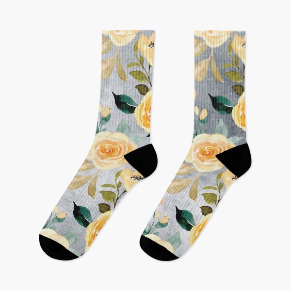 Item preview, Yellow Roses on Faded Gray designed and sold by aprincessinsp.