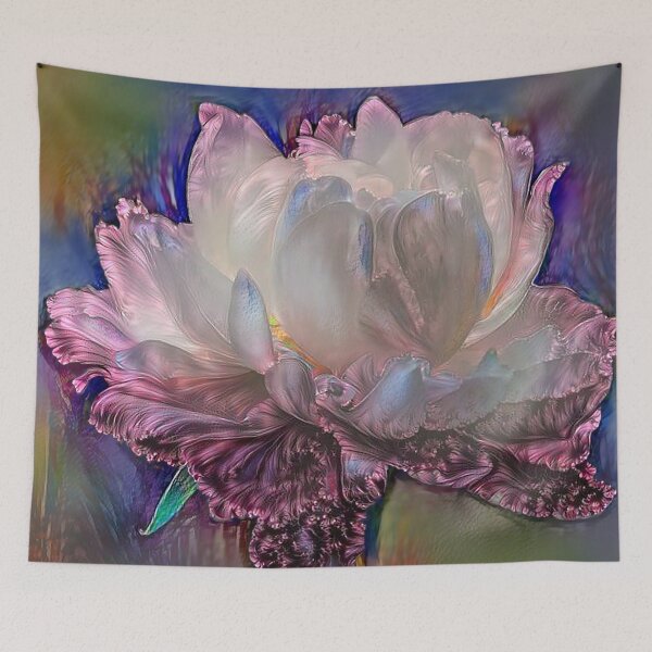 Item preview, Beautiful Peony Blossom - watercolour and alcohol ink designed and sold by Kestrelle.