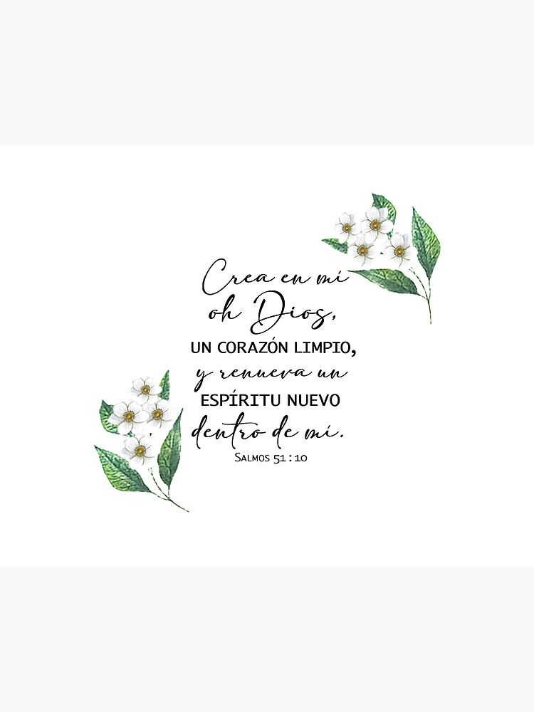 Crea En Mi Oh Dios Salmos 51:10 Cojin 18x18 Free Shipping 