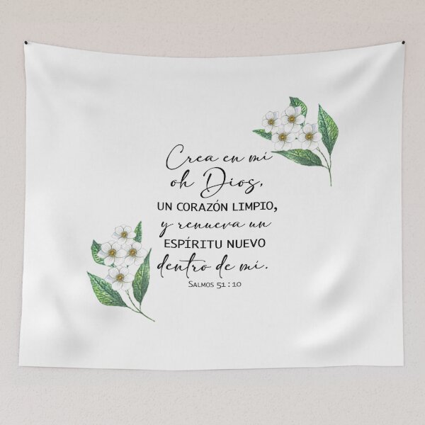 Item preview, Crea en mi oh Dios, un corazon limpio designed and sold by latiendadearyam.