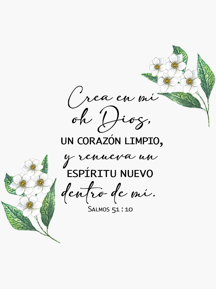 Crea En Mi Oh Dios Salmos 51:10 Cojin 18x18 Free Shipping 