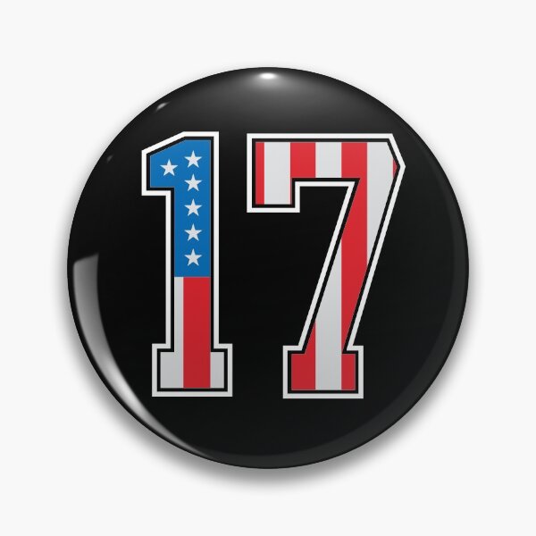 Item preview, 17 American Classy Numbers seventeen United States Flag designed and sold by Urosek.