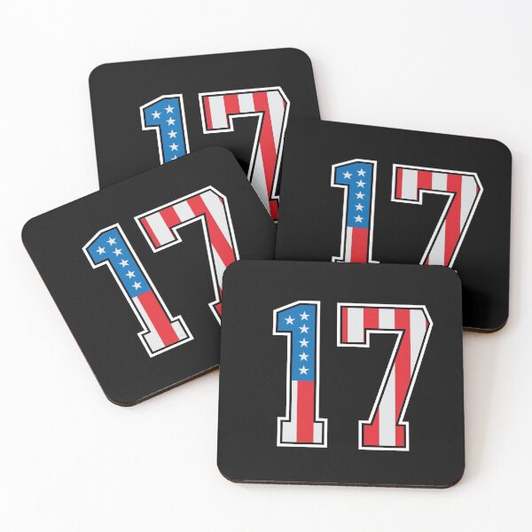 Item preview, 17 American Classy Numbers seventeen United States Flag designed and sold by Urosek.
