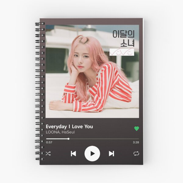 Item preview, LOONA VIVI Spotify Themed Playback Screen designed and sold by neveroneArt.