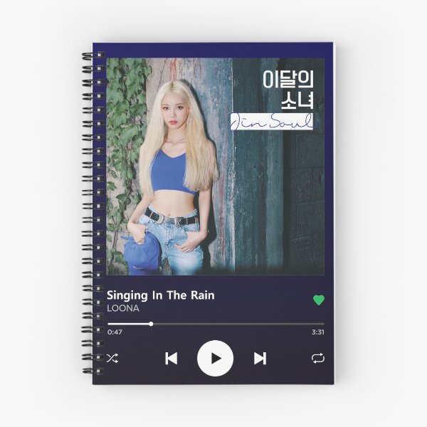 Item preview, LOONA JINSOUL Spotify Themed Playback Screen designed and sold by neveroneArt.