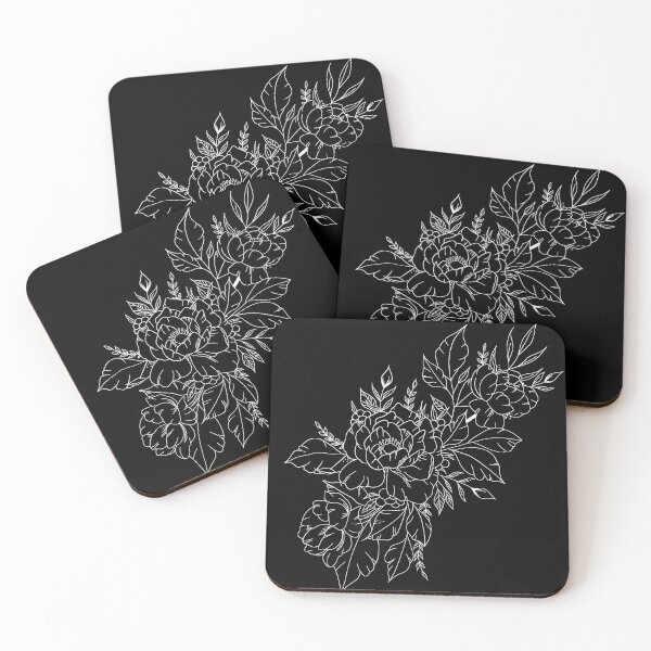 Item preview, Floral Design Pattern Black And White  designed and sold by tinasartcorner.