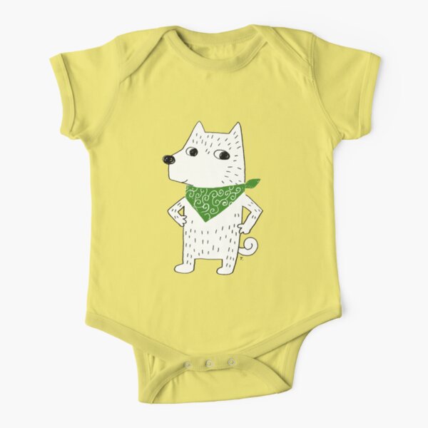 Japanese Shiba inu Short Sleeve Baby One-Piece