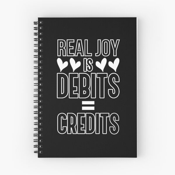 Item preview, Real Joy Is Debits = Credits Accounting Funny Accountant CPA designed and sold by wackodesign.