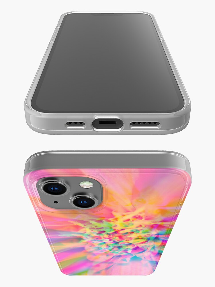 Alternate view of Colorful Abstract Flower iPhone Case