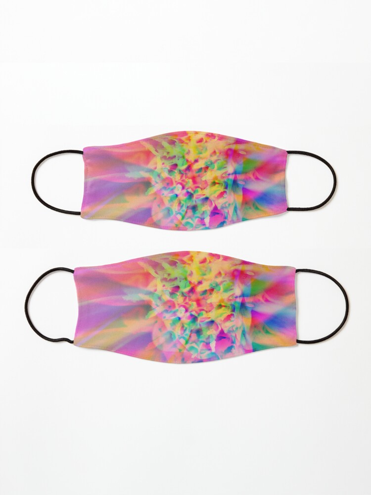 Alternate view of Colorful Abstract Flower Mask