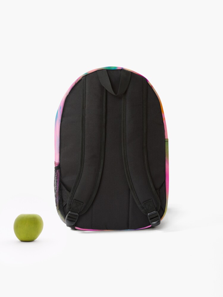 Thumbnail 2 of 3, Backpack, Colorful Abstract Flower designed and sold by Risingphx.